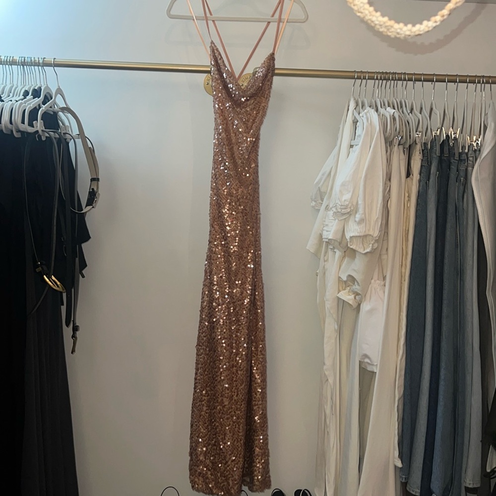 Galvan London Whiteley sequin embellished gown, size 38, worn once